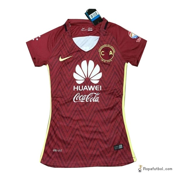 Camiseta Club América Replica Primera Ropa Mujer 100 2016/17 Rojo